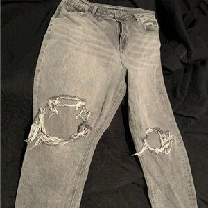 Grey mom jeans